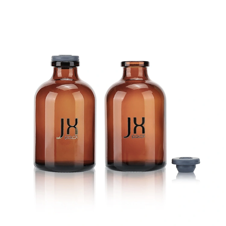 Amber medicine bottles