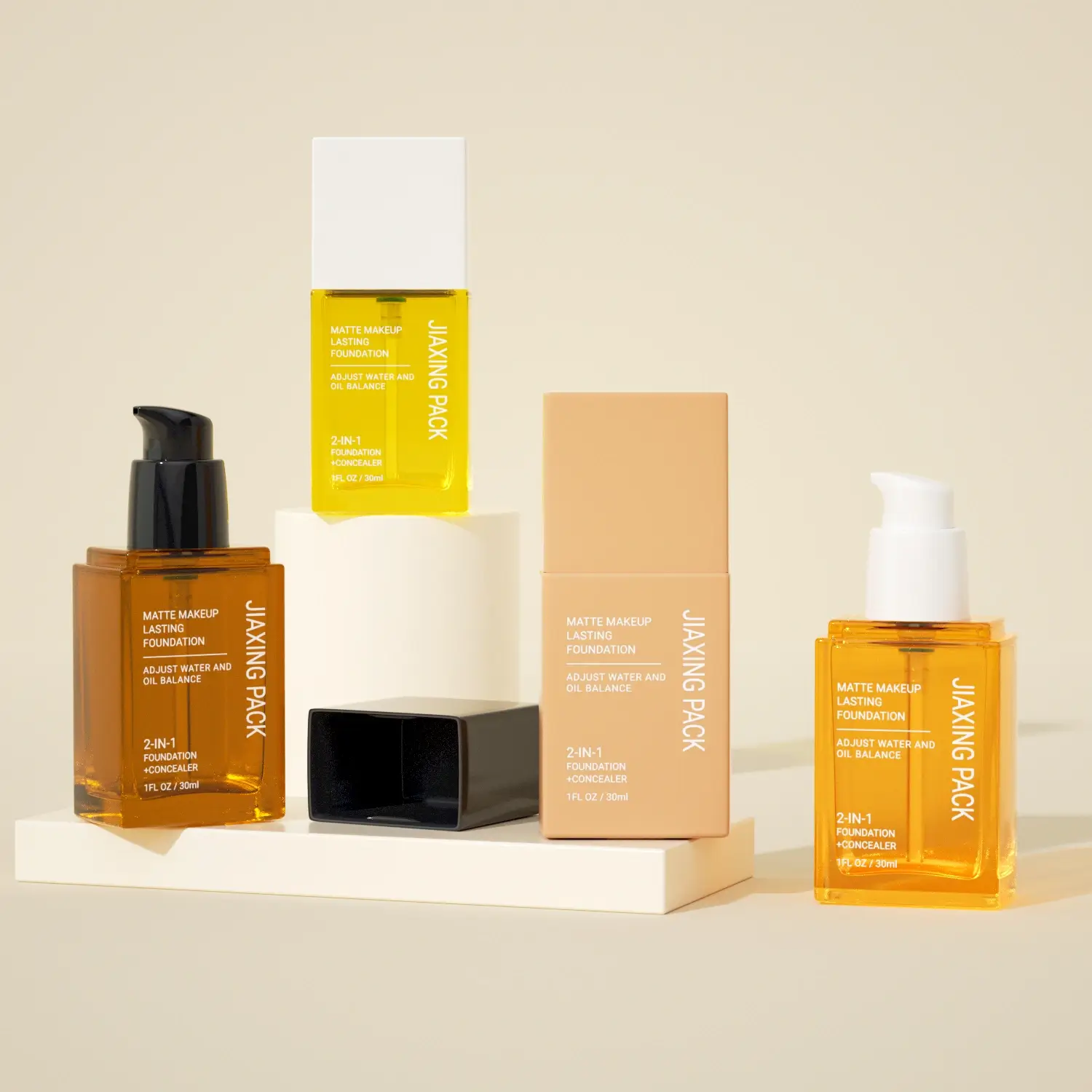 Foundation & makeup bottles