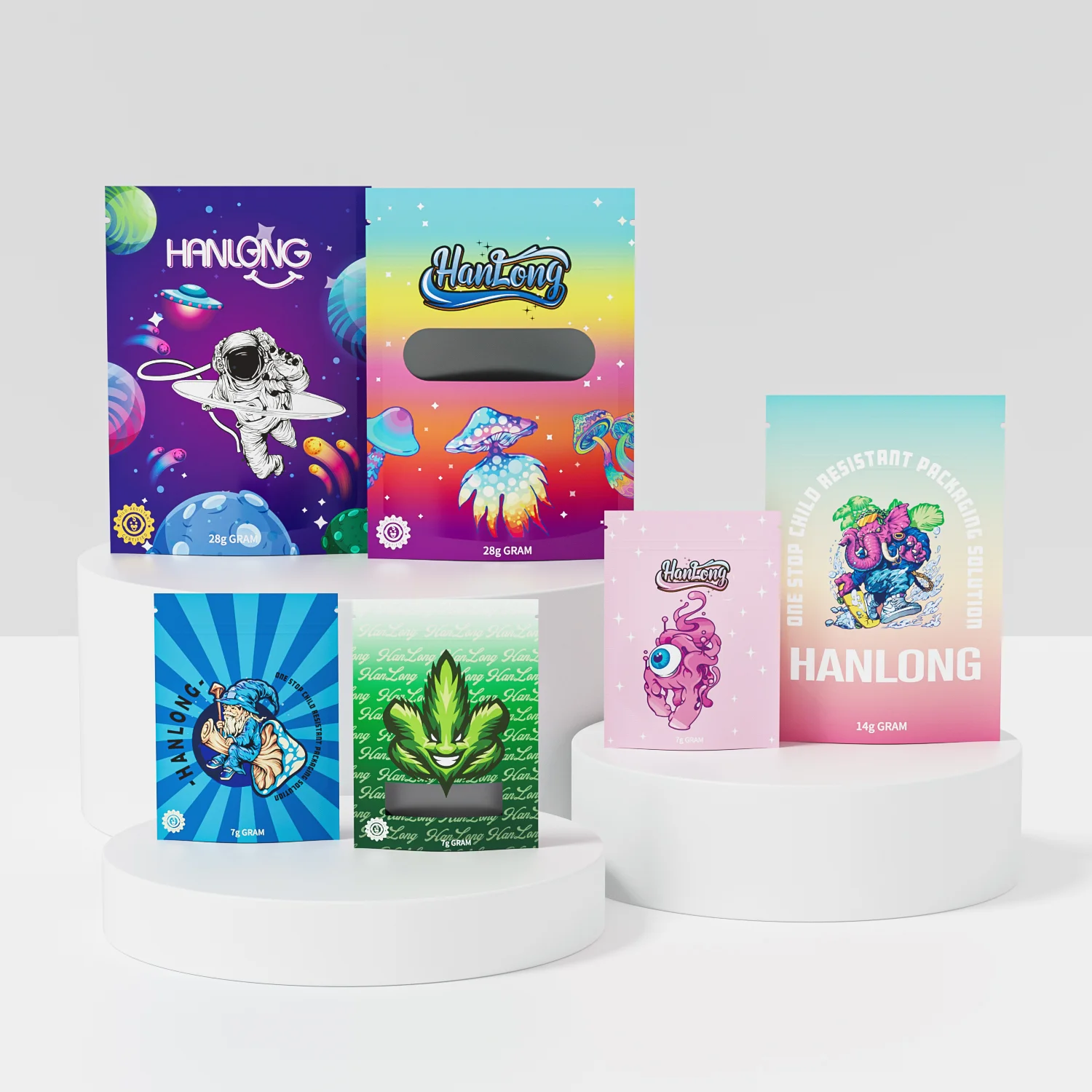 Child-resistant mylar bags